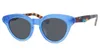 Brand Fashion Women Cateye Sunglasses Men Polarized Sunglasses Cat Eye Eyeglasses High Quality Handmade THE MASK Plank Sun Glasses With box