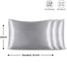 20*26 inch Silk Satin Pillow Case Cooling Envelope Pillowcase Ice Silks Skin-friendly Pillowslip Pillow Cover Bedding Supplies 19 Solid Colors