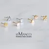 e-Manco korean style stainless steel stud earrings for women minimalist small earings fashion jewelry girls dainty earrings set Y200323