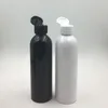 50X 150ML empty black/white flip top cosmetic PET lotion bottles 150cc shampoo pastic bottle with cap