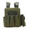 Tactical Molle Vest Outdoor Sports Airsoft Gear Molle Pouch Bag Carrier Camouflage Combat Assault Body Protector Chest Rig No06-036