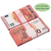 Filme Prop Banknote USD Pound Pound Euro 10 dólares Partem da moeda de brinquedo Fake Money Children Presente de 50 dólares FAUX BILLETA7I1