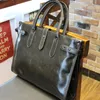 Briefcases KIBDREAM Vintage Style PU Men Briefcase Bag Solid Office Business File Laptop Handbag Fashion Coffee1