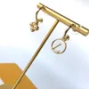 Womens Designer Earrings Jewelry stud Classic Gold Letter Ear Men Earring Women Fashion Earring Party Wedding Pendants 2112224D308Q