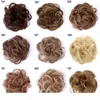 Elastisk rörig hårbulle syntetisk munk kinky lockigt scrunchie hår rullmode snabbt och enkelt chignon5244853