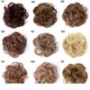 Elastik Dağınık Saç Çörek Sentetik Donut Kinky Kıvırcık Scrunchie Saç Modası Hızlı ve Kolay Chignon2003900