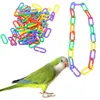 Plastic Chain Link Bird Toys Colour Parrot Birds Type C Gnaw Plaything A Pack Of 100 Pcs New Arrival Multicolor New Arrival 6 5jx J2