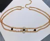 Luxo marca jóias fugitivas vintage ouro gemas cross cintura cinto para senhora dois link link link sinal logotipo c cinto pesado mental