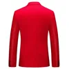 Röda män Formell kostym Jackor Business Uniform Work Coat Suit Male Spring Summer Solid Slim Fit White Wedding Suit for Men Sale 201106