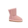 Top qualité AUS U5281 court bébé garçon fille enfants bottes de neige en peau de mouton douce en peluche confortable garder au chaud bottes beaux cadeaux d'anniversaire de Noël transbordement gratuit