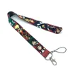 Wholesale 20pcs Cartoon Academia Lanyard buttons Phone ID Badge Holder Neck Straps Hanging Ropes Lanyards Anime Gift