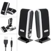 High quality HY-218 Computer Speakers Mini Stereo USB Bookshelf Notebook Phone Speakers Can Do Power Small Sound