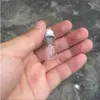 2ml Mini Glass Flaskor Hantverk Söt Aluminium Skydd Tomt Önskande Presentburkar Dekorera 100PCs Gratis frakt