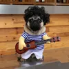 Ubrania gitarowe Szczenię Płaszczy Mały średni pies Pug French Bulldog Pet Cat Odzież Zabawne kostiumy dla psów 201109259f