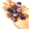 Natural Crystal Stone Amethyst Rose Quartz Grus Oregelbundna Polering Mineraler Specimen Reiki Healing Stone Aquarium Heminredning