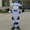 Performance Vache NoirBlanc Mascotte Costume Halloween Noël Fantaisie Fête légume Dessin Animé Personnage Costume Costume Adulte Femmes Hommes Robe Carnaval Unisexe Adultes