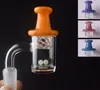 흡연 5mm 명확한 바닥 석영 Banger 못 및 빛나는 Terp 진주 사이클론 회전 Carb Cap Dab For Oil Rigs Glass Water Pipes