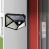 100 LED Solar Light Garden Tillbehör 3 Modes Vattentät Spotlight Lampa Motion Sensor Lightings Outdoor Pathway Wall Lights Yfa2634