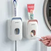 Acessórios para banheiro conjunto automático de pasta de dentes Dispenser Tooth Tooth Tooth Tooth Toothbrush Estrupo de armazenamento de escova de dentes espremer