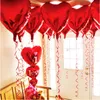 18 inch hartvormige aluminiumfolie ballon Valentijnsdag liefde cadeau bruiloft verjaardagsfeestje decoratie ballonnen festival supply hot