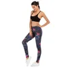 Frauen Sexy Legging Nacht Blumen Druck Fitness Leggins Mode Schlanke Legins Weiche und dehnbare Leggings Frau Hosen LJ201006