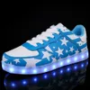 Taglia 3046 Sneaker luminose per bambini e adulti USB Ricarica scarpe da illuminazione per ragazzi ragazze uomini donne Led Scarpe Causal6650220