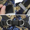 Pet Dog Collar Cat uprząż z smyczy regulowany kamizelka spacerowa Miękkie oddychające chiński styl szczeniak dla małych wielkich psów Medidum