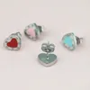 heart earring Stud women couple Flannel bag Stainless steel 10mm Thick Piercing body jewelry gifts For woman Accessories wholesale