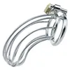 NXY Cockrings Male Chastity Steel Dispositivo de acero inoxidable Jaula para hombres Cinturón de metal Anillo para el pene Juguetes sexuales Cock Lock Bondage Productos para adultos 1214