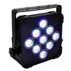 Bon marché 12 unités 9x15W 5 couleurs plat Led Par canettes ventilateur de refroidissement Tyanshine Leds pas de fil 24G pas de batterie prise d'alimentation 113967773