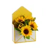 Creative Envelope Flower Box Gift Wrap Folding Rose Mors dag Alla hjärtans dagar Blommor Förpackning Desktop Decoration Floral Art