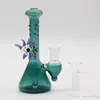 5 styles in stock Glass Bong with Bowl Recycler In-Line Percolator Dab Rigs 100% Real Image Hookahs Smoking Water Pipes Hookahs