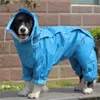 Grand Chien Imperméable Vêtements Combinaison De Pluie Imperméable Pour Grand Moyen Petit Chiens Golden Retriever En Plein Air Pet Vêtements Manteau Whopet T200710