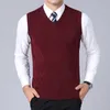 Новый модный бренд свитер для мужского пуловер жилет Slim Fit Jumpers Крадочный клетчатый клетку Освободный в корейском стиле. Одеяная мужская одежда 201125