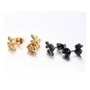 Boucles d'oreilles en gros de 10pc / lot en or noir