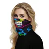 Skull Face Mask Bandane Sciarpa da ciclismo multifunzionale Film Clown Anime Turbante magico Fasce per sport all'aria aperta da donna da uomo