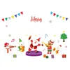 Christmas Stickers Decoration For Shopping Mall Glass Window Santa Elk Sticker Navidad Decor Xmas Year #35 Y201020