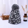 WINER WINTER LEOPARD HATS HATS FASHION POM POM BEANIES WARD WOLL THELITED HAS BONNET PONI BEANIE CAPS HAPS Supplies 4Styles6592149