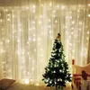 Noel Ağacı Süsleri Noel çelenk perde LED Işık Noel Dekorasyonları Ev Navidad Xmas Hediye Yıl 201201