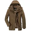 -20 graden winterjas heren parka dikkere jas fleece warm windjack heren kraag met capuchon verwijderbare fleecevoering parka's jas 201126