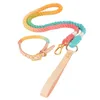 Stunt Welpe Kuhleder Kletterseil Hundehalsband Leine Große kleine Hunde Haustier Sicherheitsgurt 100% handgenäht Hochwertiges Halsband LJ201111