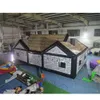 Giant Inflatable irish bar Pub tent log cabin Concession Stands, oxford VIP lounge House party station For UK/USA/AU/CA/FR