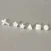 Stud Allergy Simple 925 Sterling Silver Jewelry Exquisite Drawing A Variety Of Small Shapes Earrings SE31