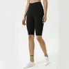 mode yoga sport hoge taille kort gym hardloopshorts naakt stretchstof oefening workout training medium shorts leggings yoga 5171264