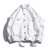 Arrival Men Fashion Men's Overalls Jacket Transparent Pocket Coat Loose-fitting Hip Hop Ins Couple Wind Jacket US Size 201127