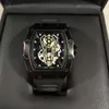 Herren Luxus Armbanduhren Schwarz Silikon Armband Mode Designer Uhr Sport Quarz Analog Uhr Relogio Masculino315G