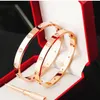 Love Bracelet Bangles Women Men 4CZ Titanium Steel Screw Screwdriver Bracelets Gold Silver Rose Nail Bracelet Jewelry