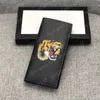 Кошельки для кошельки Sanke кошельки монеты Tiger Long с белой коробкой Mens Plot Holder Holder Holder Pessport Peceed Кошелек po pou317c