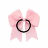 20 Pz / lotto 4.5 pollici Cheerleaders Ragazza Elastici Nastro in grosgrain Arco Elastici per capelli Corda per capelli Coda di cavallo Supporto per capelli Copricapi 637 LJ201226