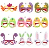 Party Supplies 2022 Easter Okulary Egg Bunny Chick Rabbit Ear Eyeglass Ramki Dekoracja Party-Favor Dzieci Prezent Rra11604